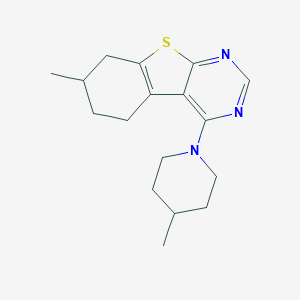 7-Methyl-4-(4-methyl-1-piperidinyl)-5,6,7,8-tetrahydro[1]benzothieno[2,3-d]pyrimidine
