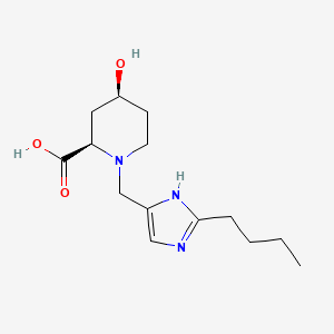 (2R*,4S*)-1-[(2-butyl-1H-imidazol-4-yl)methyl]-4-hydroxypiperidine-2-carboxylic acid