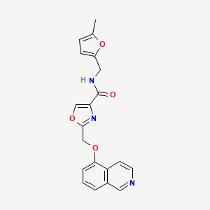 2-[(5-isoquinolinyloxy)methyl]-N-[(5-methyl-2-furyl)methyl]-1,3-oxazole-4-carboxamide