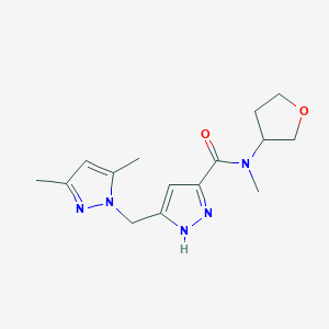 5-[(3,5-dimethyl-1H-pyrazol-1-yl)methyl]-N-methyl-N-(tetrahydro-3-furanyl)-1H-pyrazole-3-carboxamide