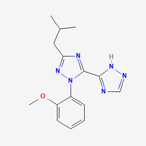 5-isobutyl-2-(2-methoxyphenyl)-2H,2'H-3,3'-bi-1,2,4-triazole