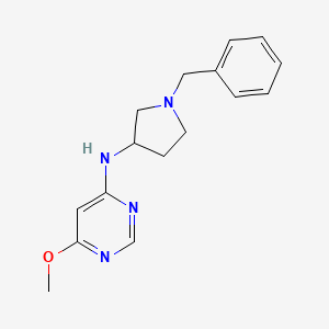 molecular formula C16H20N4O B3809901 N-(1-benzylpyrrolidin-3-yl)-6-methoxypyrimidin-4-amine 
