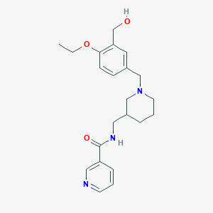 N-({1-[4-ethoxy-3-(hydroxymethyl)benzyl]-3-piperidinyl}methyl)nicotinamide