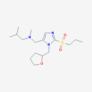 N,2-dimethyl-N-{[2-(propylsulfonyl)-1-(tetrahydro-2-furanylmethyl)-1H-imidazol-5-yl]methyl}-1-propanamine