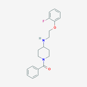1-benzoyl-N-[2-(2-fluorophenoxy)ethyl]piperidin-4-amine