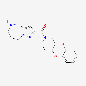 N-(2,3-dihydro-1,4-benzodioxin-2-ylmethyl)-N-isopropyl-5,6,7,8-tetrahydro-4H-pyrazolo[1,5-a][1,4]diazepine-2-carboxamide