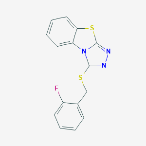 3-[(2-Fluorobenzyl)sulfanyl][1,2,4]triazolo[3,4-b][1,3]benzothiazole