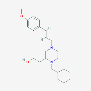 2-{1-(cyclohexylmethyl)-4-[(2E)-3-(4-methoxyphenyl)-2-propen-1-yl]-2-piperazinyl}ethanol