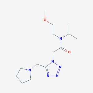 N-isopropyl-N-(2-methoxyethyl)-2-[5-(1-pyrrolidinylmethyl)-1H-tetrazol-1-yl]acetamide