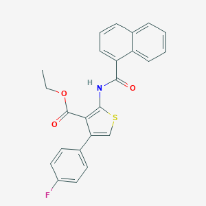 Ethyl 4-(4-fluorophenyl)-2-(1-naphthoylamino)-3-thiophenecarboxylate