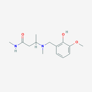 3-[(2-hydroxy-3-methoxybenzyl)(methyl)amino]-N-methylbutanamide