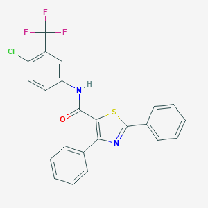 N-[4-chloro-3-(trifluoromethyl)phenyl]-2,4-diphenyl-1,3-thiazole-5-carboxamide