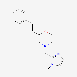 4-[(1-methyl-1H-imidazol-2-yl)methyl]-2-(2-phenylethyl)morpholine