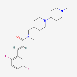 (2E)-3-(2,5-difluorophenyl)-N-ethyl-N-[(1'-methyl-1,4'-bipiperidin-4-yl)methyl]acrylamide