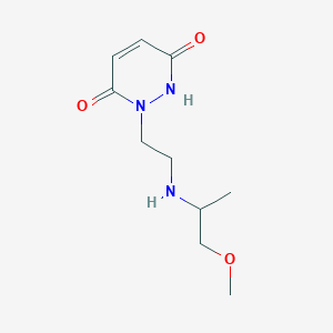 molecular formula C10H17N3O3 B3810370 1-{2-[(2-methoxy-1-methylethyl)amino]ethyl}-1,2-dihydropyridazine-3,6-dione 