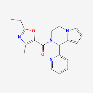 2-[(2-ethyl-4-methyl-1,3-oxazol-5-yl)carbonyl]-1-pyridin-2-yl-1,2,3,4-tetrahydropyrrolo[1,2-a]pyrazine