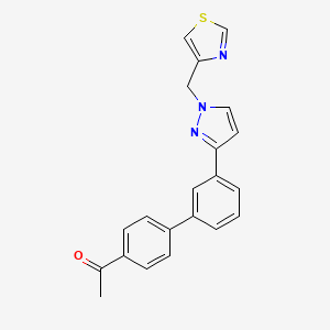 1-{3'-[1-(1,3-thiazol-4-ylmethyl)-1H-pyrazol-3-yl]-4-biphenylyl}ethanone