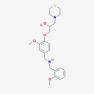 1-(2-methoxy-4-{[(2-methoxybenzyl)amino]methyl}phenoxy)-3-(4-thiomorpholinyl)-2-propanol