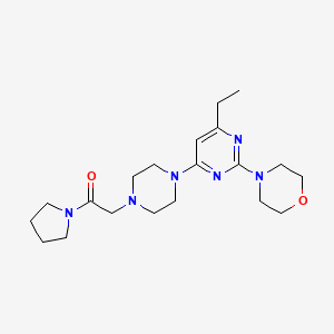 4-{4-ethyl-6-[4-(2-oxo-2-pyrrolidin-1-ylethyl)piperazin-1-yl]pyrimidin-2-yl}morpholine