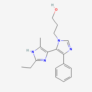 3-(2'-ethyl-5'-methyl-5-phenyl-3H,3'H-4,4'-biimidazol-3-yl)propan-1-ol