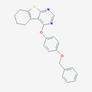 4-[4-(Benzyloxy)phenoxy]-5,6,7,8-tetrahydro[1]benzothieno[2,3-d]pyrimidine