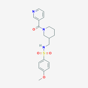 4-methoxy-N-{[1-(3-pyridinylcarbonyl)-3-piperidinyl]methyl}benzenesulfonamide