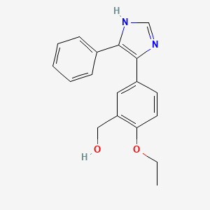 [2-ethoxy-5-(4-phenyl-1H-imidazol-5-yl)phenyl]methanol