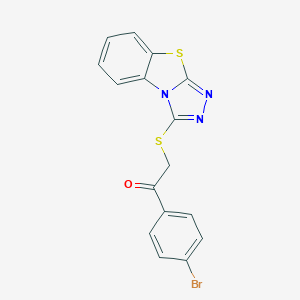 1-(4-Bromophenyl)-2-([1,2,4]triazolo[3,4-b][1,3]benzothiazol-3-ylsulfanyl)ethanone