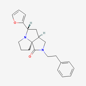 (3aS*,5S*,9aS*)-5-(2-furyl)-2-(2-phenylethyl)hexahydro-7H-pyrrolo[3,4-g]pyrrolizin-1(2H)-one