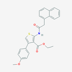 molecular formula C26H23NO4S B381084 Ethyl 4-(4-methoxyphenyl)-2-[(1-naphthylacetyl)amino]-3-thiophenecarboxylate CAS No. 315693-59-5