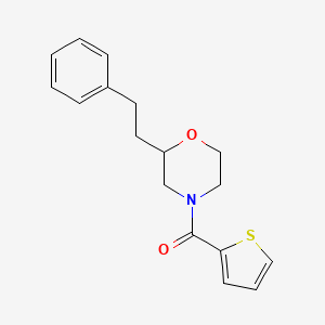 molecular formula C17H19NO2S B3810912 2-(2-phenylethyl)-4-(2-thienylcarbonyl)morpholine 