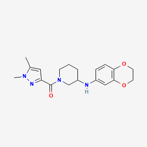 N-(2,3-dihydro-1,4-benzodioxin-6-yl)-1-[(1,5-dimethyl-1H-pyrazol-3-yl)carbonyl]-3-piperidinamine