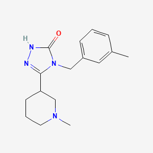 molecular formula C16H22N4O B3810958 4-(3-methylbenzyl)-5-(1-methylpiperidin-3-yl)-2,4-dihydro-3H-1,2,4-triazol-3-one 