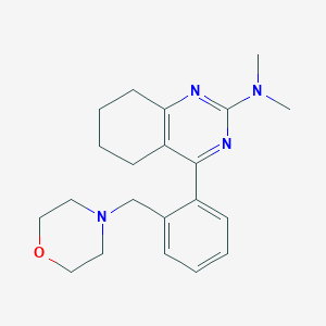 molecular formula C21H28N4O B3810973 N,N-dimethyl-4-[2-(morpholin-4-ylmethyl)phenyl]-5,6,7,8-tetrahydroquinazolin-2-amine 