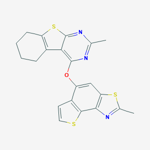 2-Methyl-4-(2-methylthieno[2,3-e][1,3]benzothiazol-5-yl)oxy-5,6,7,8-tetrahydro-[1]benzothiolo[2,3-d]pyrimidine