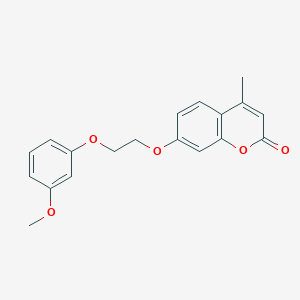 7-[2-(3-methoxyphenoxy)ethoxy]-4-methyl-2H-chromen-2-one