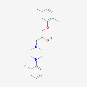 molecular formula C21H27FN2O2 B381114 1-(2,5-Dimethylphenoxy)-3-[4-(2-fluorophenyl)piperazin-1-yl]propan-2-ol 