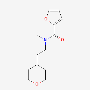 molecular formula C13H19NO3 B3811161 N-methyl-N-[2-(tetrahydro-2H-pyran-4-yl)ethyl]-2-furamide 