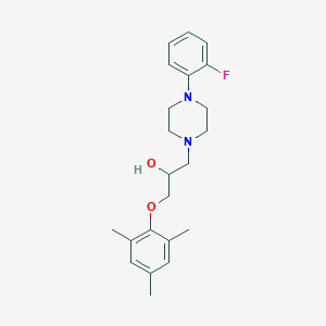 molecular formula C22H29FN2O2 B381120 1-[4-(2-Fluorophenyl)-1-piperazinyl]-3-(mesityloxy)-2-propanol 