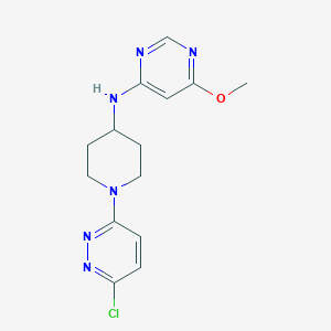 molecular formula C14H17ClN6O B3811324 N-[1-(6-chloropyridazin-3-yl)piperidin-4-yl]-6-methoxypyrimidin-4-amine 