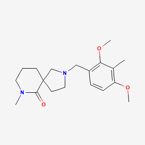molecular formula C19H28N2O3 B3811440 2-(2,4-dimethoxy-3-methylbenzyl)-7-methyl-2,7-diazaspiro[4.5]decan-6-one 