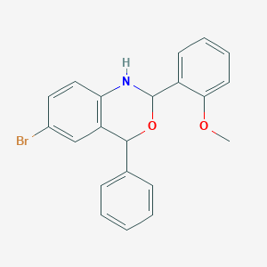 6-bromo-2-(2-methoxyphenyl)-4-phenyl-1,4-dihydro-2H-3,1-benzoxazine