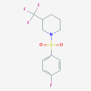 1-(4-Fluorophenyl)sulfonyl-3-(trifluoromethyl)piperidine