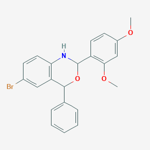 6-bromo-2-(2,4-dimethoxyphenyl)-4-phenyl-1,4-dihydro-2H-3,1-benzoxazine