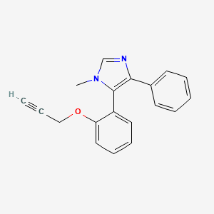 molecular formula C19H16N2O B3811555 1-methyl-4-phenyl-5-[2-(prop-2-yn-1-yloxy)phenyl]-1H-imidazole 