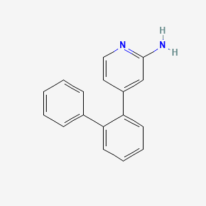 molecular formula C17H14N2 B3811572 4-biphenyl-2-ylpyridin-2-amine 