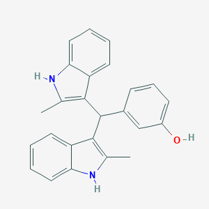 3-[bis(2-methyl-1H-indol-3-yl)methyl]phenol