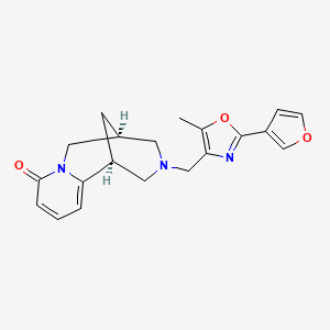 molecular formula C20H21N3O3 B3811630 (1S,9S)-11-{[2-(3-furyl)-5-methyl-1,3-oxazol-4-yl]methyl}-7,11-diazatricyclo[7.3.1.0~2,7~]trideca-2,4-dien-6-one 