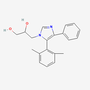 molecular formula C20H22N2O2 B3811706 3-[5-(2,6-dimethylphenyl)-4-phenyl-1H-imidazol-1-yl]propane-1,2-diol 