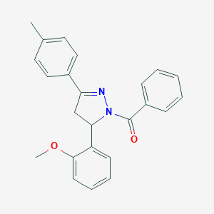 1-benzoyl-5-(2-methoxyphenyl)-3-(4-methylphenyl)-4,5-dihydro-1H-pyrazole